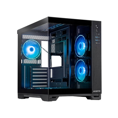 Chieftec Chieftec Visio GM-30B-TG-OP schwarz Tempered Glass x 2 kubus Zwart