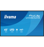 Iiyama iiyama LH4364UHS-B1AG beeldkrant Digitale signage flatscreen 109,2 cm (43") LED Wifi 500 cd/m² 4K Ultra HD Zwart Android 24/7