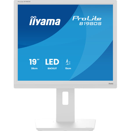 Iiyama iiyama ProLite B1980S-W1 computer monitor 48,3 cm (19") 1280 x 1024 Pixels SVGA LED Wit