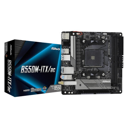 ASRock Asrock B550M-ITX/ac AMD B550 Socket AM4 mini ITX
