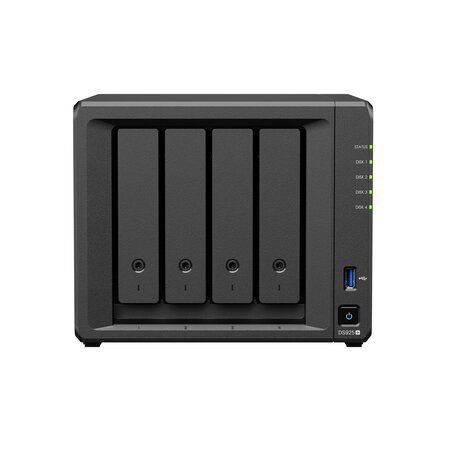 Synology Synology DiskStation DS925+ data-opslag-server NAS Ryzen Embedded V1500B 4 GB DDR4 0 TB Zwart