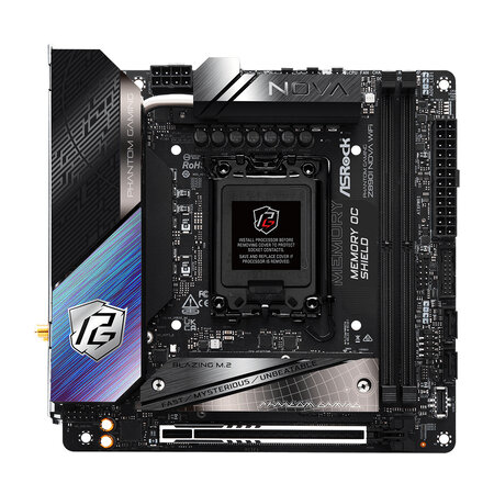 ASRock Asrock Phantom Gaming Z890I Nova WiFi Intel Z890 LGA 1851 (Socket V1) mini ITX
