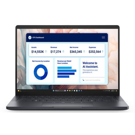 Dell DELL Pro 13 Premium PA13250 Copilot+ PC Intel Core Ultra 7 266V Laptop 33,8 cm (13.3") Full HD+ 16 GB LPDDR5x-SDRAM 512 GB SSD Wi-Fi 7 (802.11be) Windows 11 Pro Engels Grijs