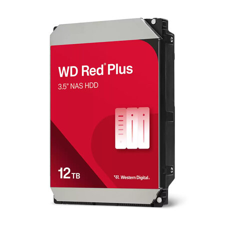 Western Digital Western Digital Red Plus WD120EFGX interne harde schijf 12 TB 7200 RPM 512 MB 3.5" SATA III