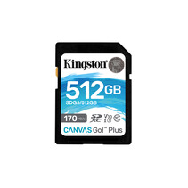 Kingston Technology Canvas Go! Plus 512GB SDXC Canvas Go Plus 170R C10 UHS-I U3 V30