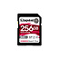 Kingston Kingston Technology 256GB Canvas React Plus SDHC UHS-II 300R/260W U3 V90 voor Full HD/4K/8K