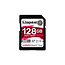 Kingston Kingston Technology 128GB Canvas React Plus SDHC UHS-II 300R/260W U3 V90 voor Full HD/4K/8K