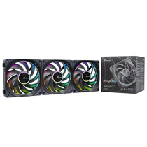 Seasonic MagFlow ARGB Computer behuizing Ventilator 12 cm Zwart 3 stuk(s)