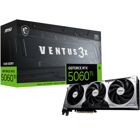 MSI MSI VENTUS GeForce RTX 5060 TI 16G 3X OC NVIDIA 16 GB GDDR7