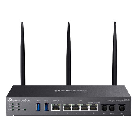 TP LINK TP-Link Omada AX3000 draadloze router Gigabit Ethernet Dual-band (2.4 GHz / 5 GHz) Zwart