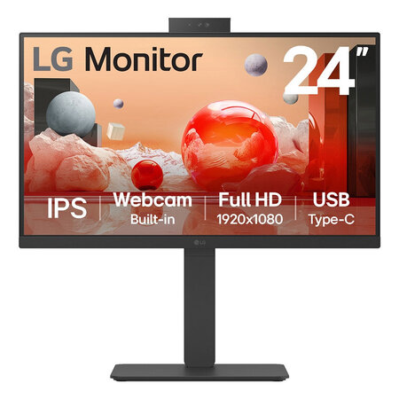 LG LG 24BA850-B computer monitor 60,5 cm (23.8") 1920 x 1080 Pixels Full HD Zwart