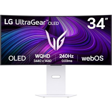 LG Electronics LG 34GX90SA-W computer monitor 86,4 cm (34") 3440 x 1440 Pixels Wide Quad HD OLED Wit