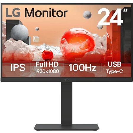 LG Electronics LG 24BA650-B.AEU LED display 60,5 cm (23.8") 1920 x 1080 Pixels Full HD