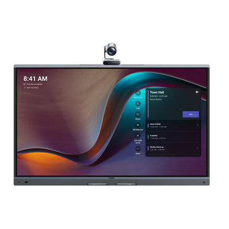 Yealink Yealink MeetingBoard Pro Interactief flatscreen 2,18 m (86") LCD Wifi 400 cd/m² 4K Ultra HD Zwart Touchscreen Type processor Android