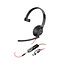 Hewlett & Packard INC. Poly Blackwire 5210 mono USB-C-headset + 3,5 mm stekker + USB-C/A-adapter (bulk)
