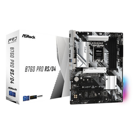 ASRock Asrock B760 Pro RS/D4 Intel B760 LGA 1700 ATX