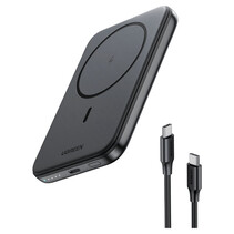 Ugreen 25207 powerbank 5000 mAh Draadloos opladen Zwart