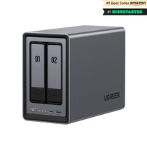 Ugreen NASync DXP2800 NAS System 2-Bay Compact Intel® N N100 8 GB DDR5 0 TB UGOS Pro Zwart