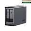UGREEN Ugreen NASync DXP2800 NAS System 2-Bay Compact Intel® N N100 8 GB DDR5 0 TB UGOS Pro Zwart