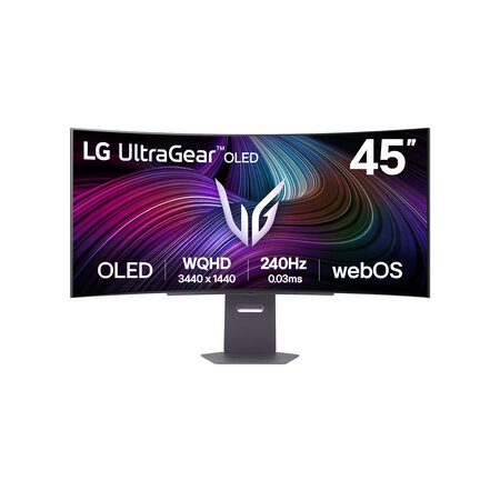 LG Electronics LG 45GX90SA-B computer monitor 114,3 cm (45") 3440 x 1440 Pixels Wide Quad HD OLED Zwart