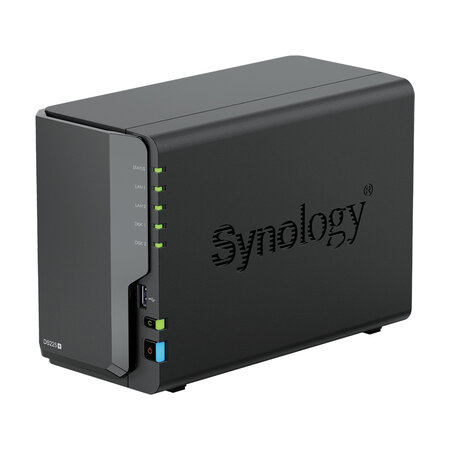 Synology Synology DS225+ 2 Bay NAS Desktop Intel® Celeron® J4125 2 GB DDR4 Synology DSM Zwart