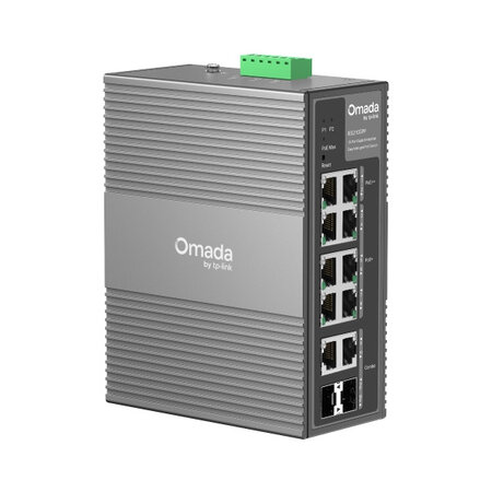 TP LINK TP-Link Omada IES210GPP netwerk-switch Managed Gigabit Ethernet (10/100/1000) Power over Ethernet (PoE) DIN rail Grijs