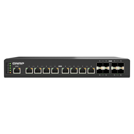 QNAP QNAP QSW-IM3216-8S8T netwerk-switch Managed 10G Ethernet (100/1000/10000) Zwart