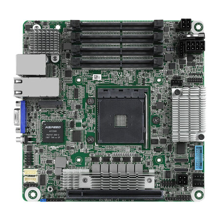 ASRock Asrock X570D4I-2T moederbord AMD X570 Socket AM4 mini ITX