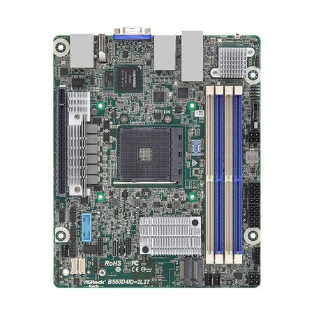 ASRock Asrock B550D4ID-2L2T moederbord AMD B550 Socket AM4 mini ITX