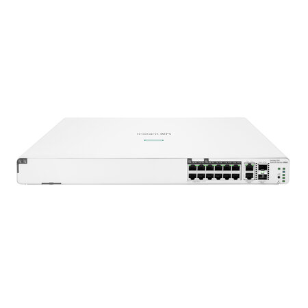 HP Enterprise HPE Networking Instant On Switch 8p Gigabit CL4 4p SR2.5G CL6 PoE 2p 10GBT 2p SFP+ 480W 1960 Managed L2+ Gigabit Ethernet (10/100/1000) Power over Ethernet (PoE) 1U
