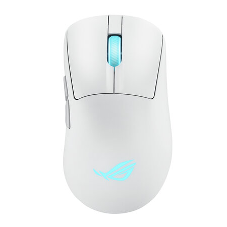 Asus ASUS ROG Keris II Origin WHT muis Gamen Rechtshandig RF Wireless + Bluetooth + USB Type-A Optisch 42000 DPI
