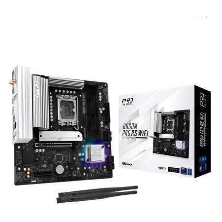 ASRock Asrock B860M Pro RS WiFi Intel B860 LGA 1851 (Socket V1) micro ATX
