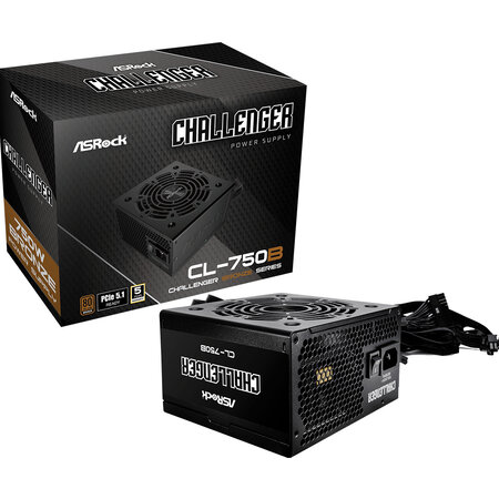 ASRock Asrock Challenger CL-750B power supply unit 750 W 20+4 pin ATX ATX Zwart
