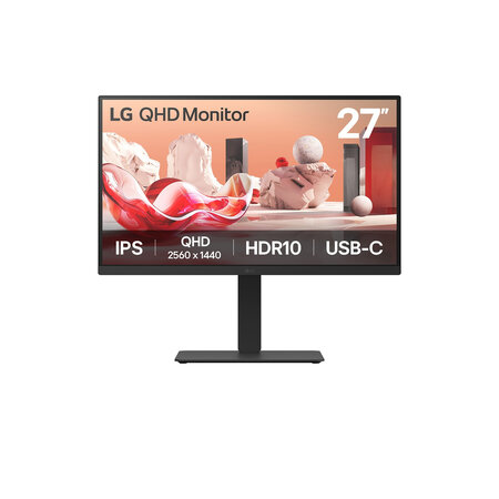 LG LG 27BA75QB-B.AEU computer monitor 68,6 cm (27") 2560 x 1440 Pixels Wide Quad HD LED Zwart