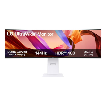 LG Electronics LG 49U950A-W computer monitor 124,5 cm (49") 5120 x 1440 Pixels Dual QHD LED Zwart, Wit