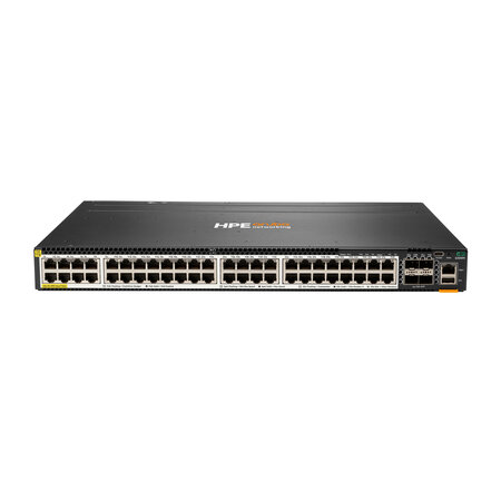 HP Enterprise HPE Aruba Networking CX 6300M 48-port Smart Rate 1/2.5/5GbE Class 6 PoE and 4-port SFP56 Switch Managed L3 Power over Ethernet (PoE) 1U Grijs
