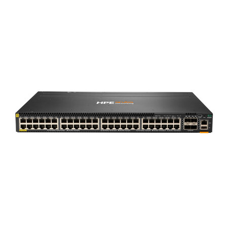 HP Enterprise HPE Aruba Networking CX 6300M 48-port 1GbE Class 4 PoE and 4-port SFP56 Switch Managed L3 Gigabit Ethernet (10/100/1000) Power over Ethernet (PoE) 1U Grijs