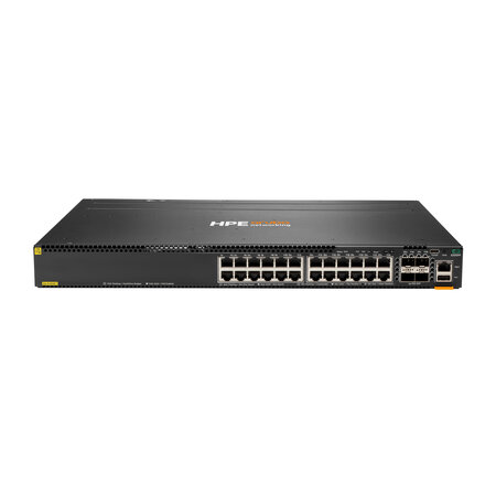 HP Enterprise HPE Aruba Networking CX 6300M 24-port 1GbE Class 4 PoE and 4-port SFP56 Switch Managed L3 Gigabit Ethernet (10/100/1000) Power over Ethernet (PoE) 1U