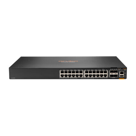 HP Enterprise HPE Aruba Networking Aruba 6200F 24G 4SFP+ Managed L3 Gigabit Ethernet (10/100/1000) 1U Zwart