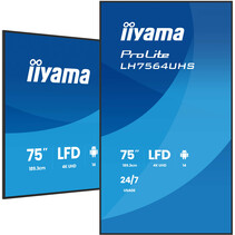 iiyama LH7564UHS-B1AG beeldkrant Digitale signage flatscreen 190,5 cm (75") Wifi 500 cd/m² 4K Ultra HD Zwart Type processor Android 24/7