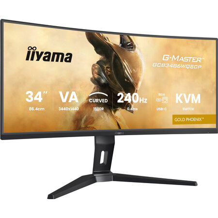 Iiyama iiyama G-MASTER GCB3486WQSCP-B1 computer monitor 86,4 cm (34") 3440 x 1440 Pixels UltraWide Quad HD Zwart