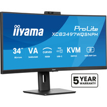 iiyama ProLite XCB3497WQSNPH-B1 computer monitor 86,4 cm (34") 3440 x 1440 Pixels UltraWide Quad HD LED Zwart