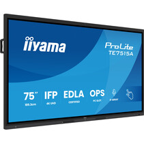 iiyama TE7515A-B1AG beeldkrant Interactief flatscreen 190,5 cm (75") Wifi 550 cd/m² 4K Ultra HD Zwart Touchscreen Type processor Android