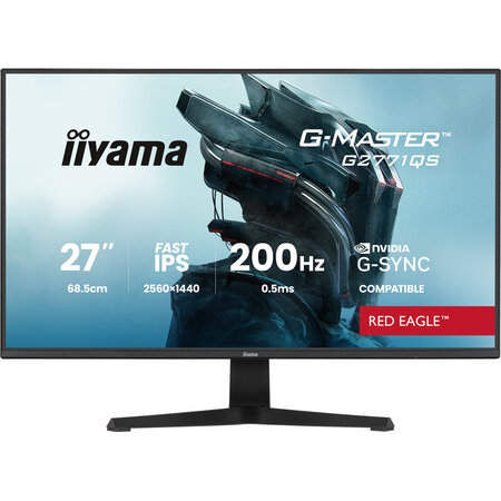 Iiyama iiyama G2771QS-B1 computer monitor 68,6 cm (27") 2560 x 1440 Pixels Wide Quad HD Zwart