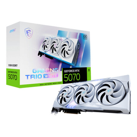 MSI MSI GAMING GeForce RTX 5070 12G TRIO OC WHITE NVIDIA 12 GB GDDR7