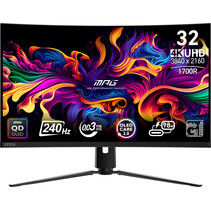 MSI MPG 321CURX QD-OLED computer monitor 80 cm (31.5") 3840 x 2160 Pixels 4K Ultra HD Zwart