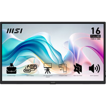 MSI PRO MP165 E6 Draagbare televisie en monitoor Draagbare monitor Zwart 39,6 cm (15.6") LED 1920 x 1080 Pixels