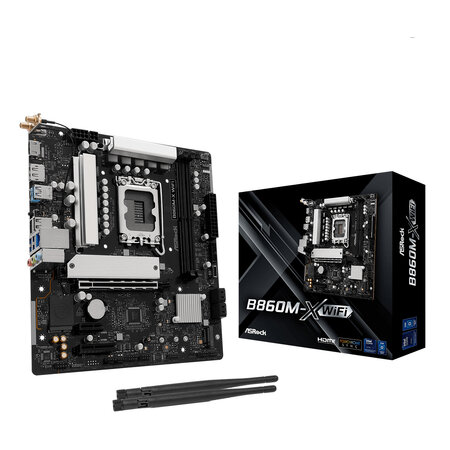 ASRock Asrock B860M-X WiFi Intel B860 LGA 1851 (Socket V1) micro ATX