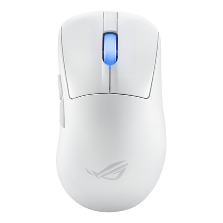 Asus ASUS ROG Keris II Ace Wireless AimPoint White muis Gamen Rechtshandig RF Wireless + Bluetooth + USB Type-A Optisch 42000 DPI