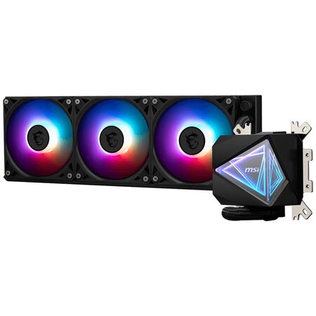 MSI MSI MAG Coreliquid I360 Computer behuizing Alles-in-één vloeistofkoeler 12 cm Zwart 1 stuk(s)